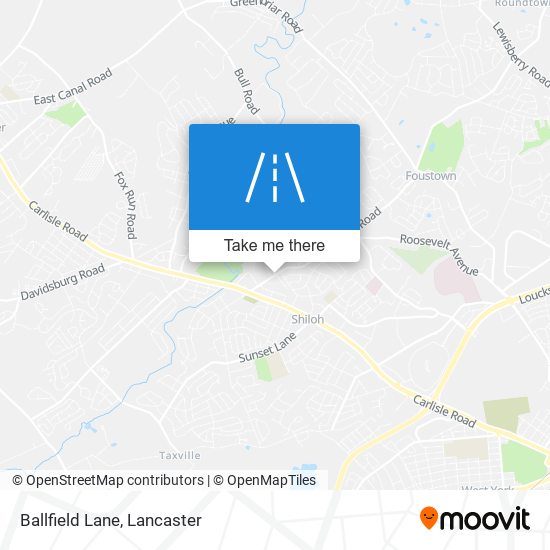 Ballfield Lane map