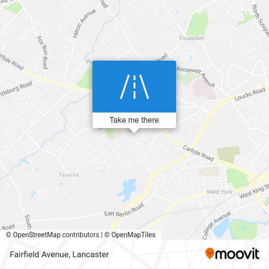 Fairfield Avenue map