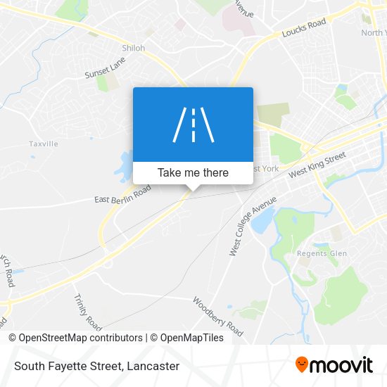 South Fayette Street map