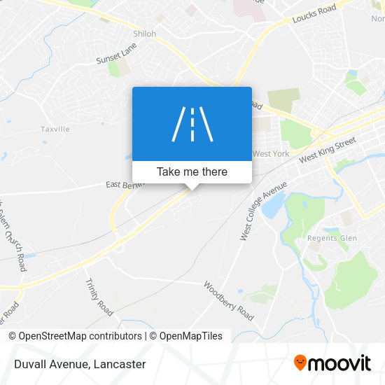 Mapa de Duvall Avenue