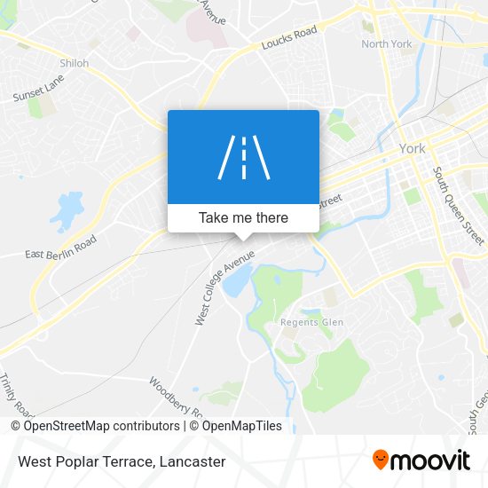 West Poplar Terrace map