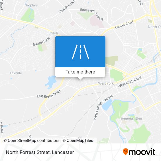 Mapa de North Forrest Street