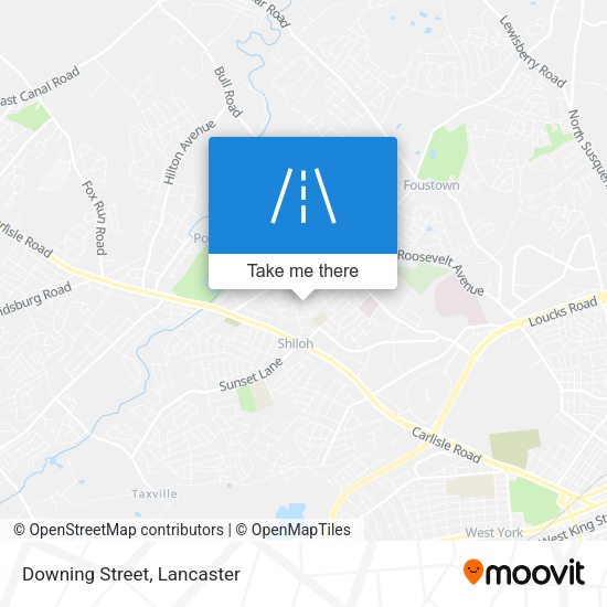 Mapa de Downing Street