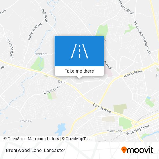 Brentwood Lane map