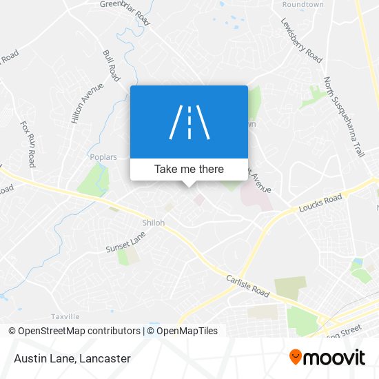 Austin Lane map