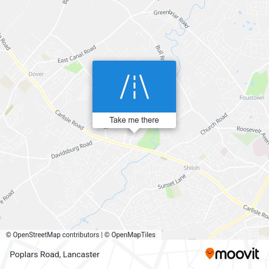 Mapa de Poplars Road