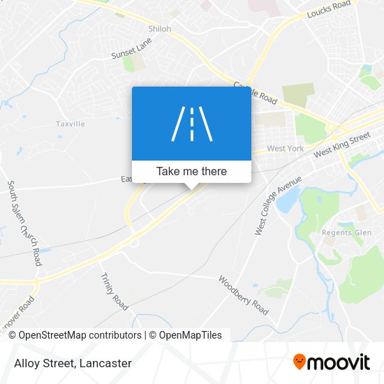 Alloy Street map