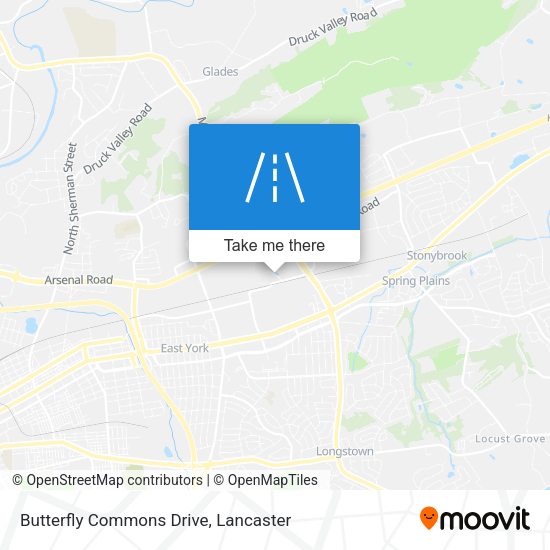 Mapa de Butterfly Commons Drive