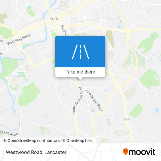 Mapa de Westwood Road