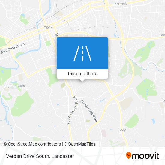 Verdan Drive South map