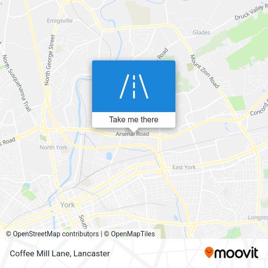 Mapa de Coffee Mill Lane