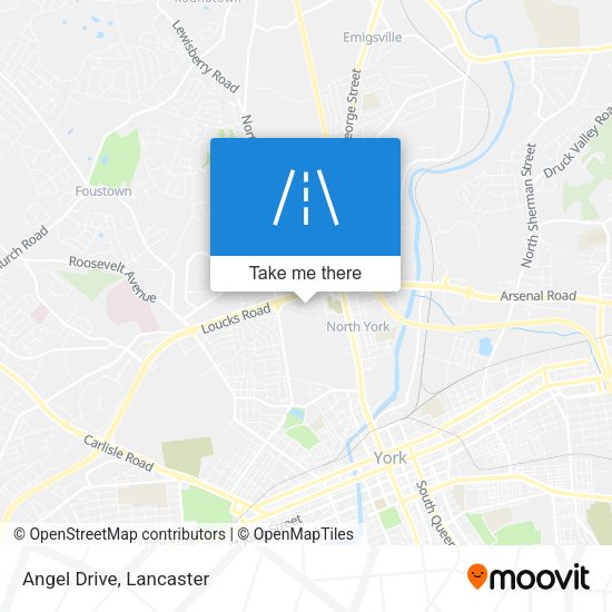 Angel Drive map