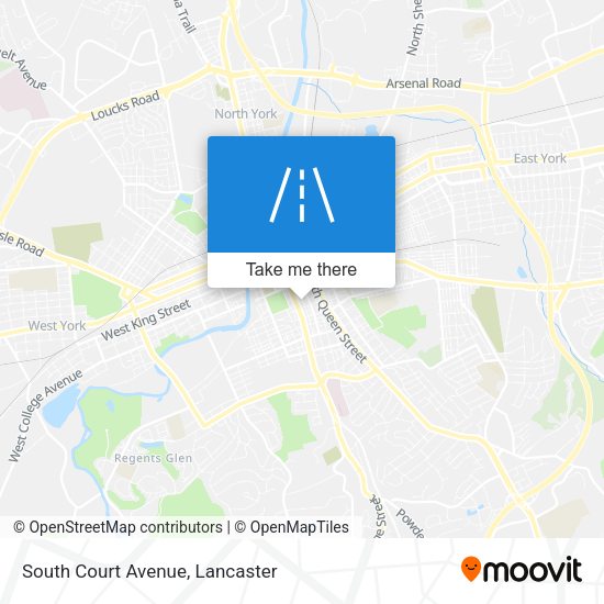 Mapa de South Court Avenue