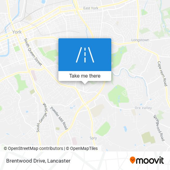 Brentwood Drive map