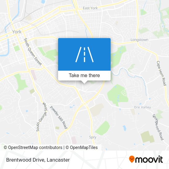 Mapa de Brentwood Drive