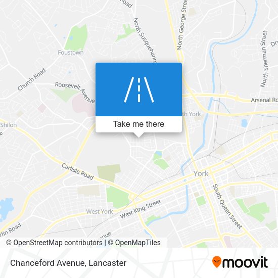 Mapa de Chanceford Avenue
