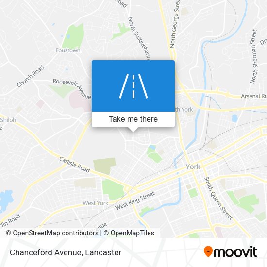 Chanceford Avenue map