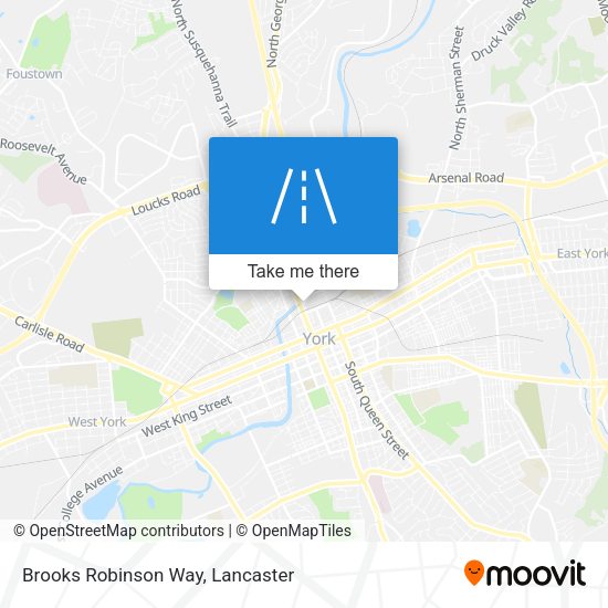 Brooks Robinson Way map