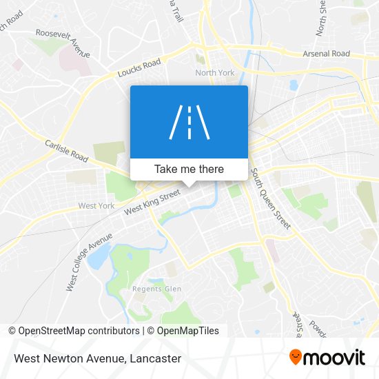 West Newton Avenue map