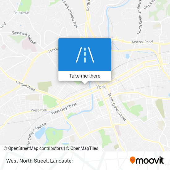 West North Street map