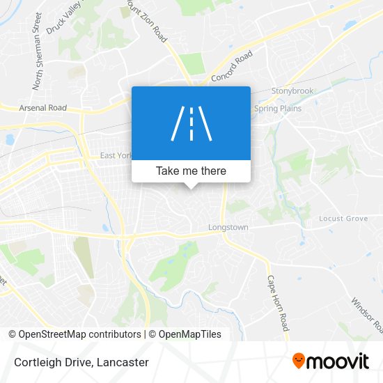 Cortleigh Drive map