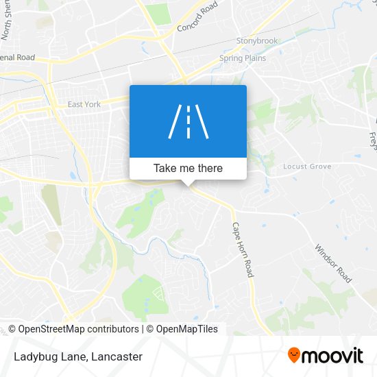 Mapa de Ladybug Lane