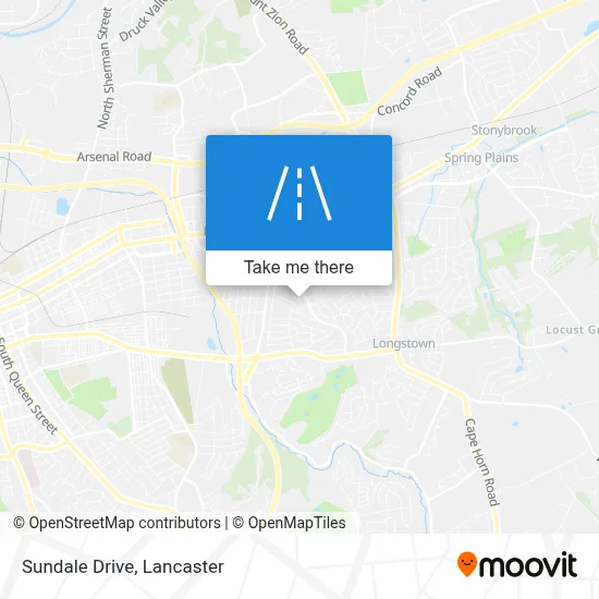 Sundale Drive map