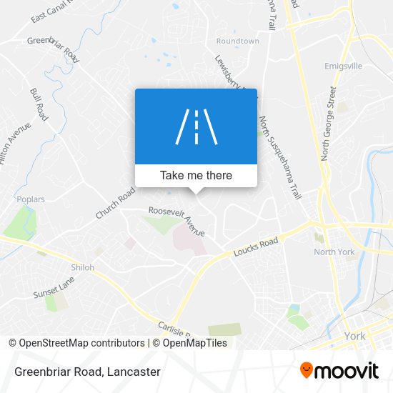 Mapa de Greenbriar Road