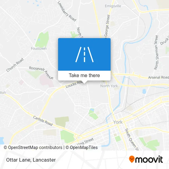 Ottar Lane map