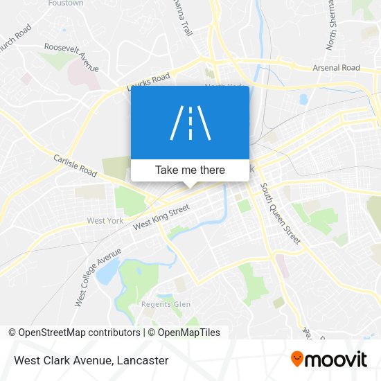Mapa de West Clark Avenue