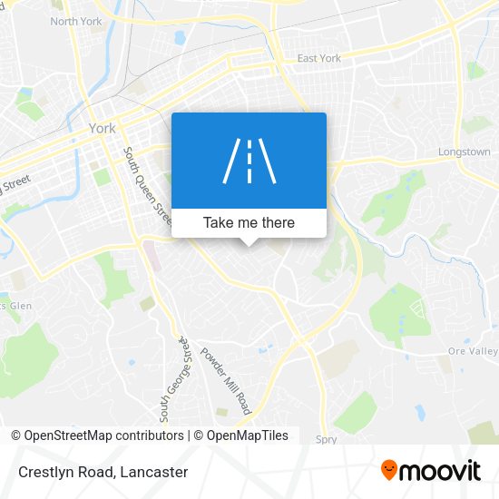 Crestlyn Road map