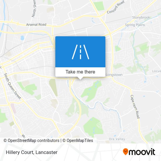 Mapa de Hillery Court