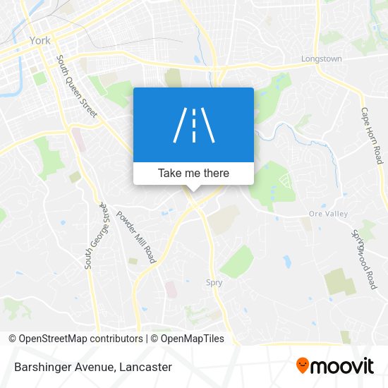 Mapa de Barshinger Avenue