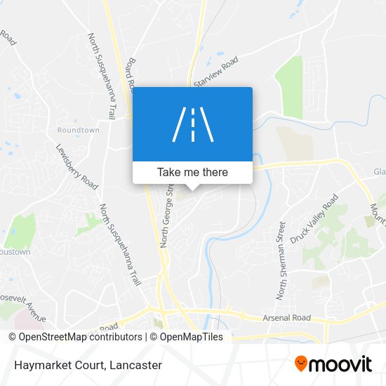Haymarket Court map