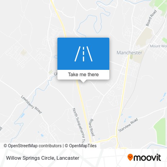 Willow Springs Circle map