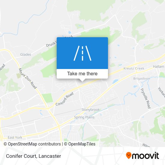 Mapa de Conifer Court