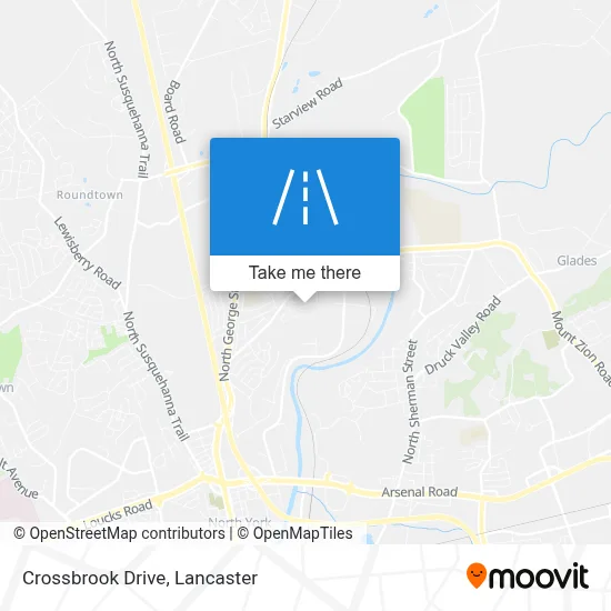 Crossbrook Drive map