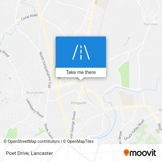 Poet Drive map