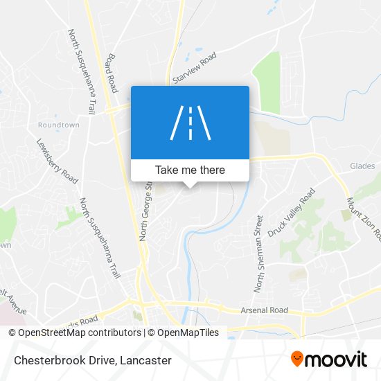 Chesterbrook Drive map