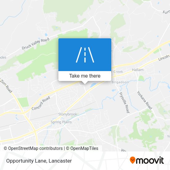 Opportunity Lane map