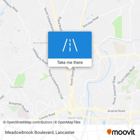 Meadowbrook Boulevard map