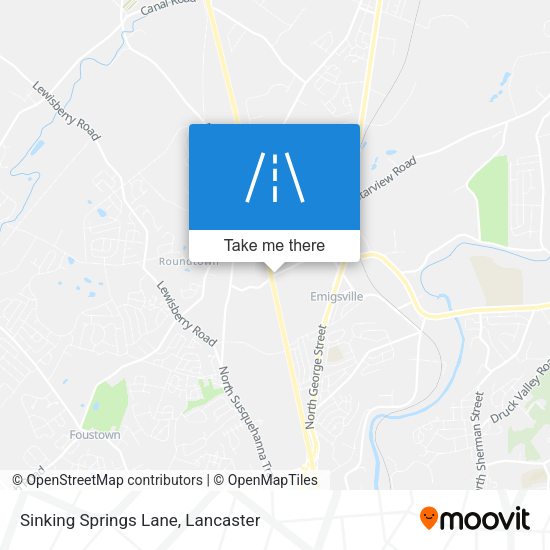 Mapa de Sinking Springs Lane
