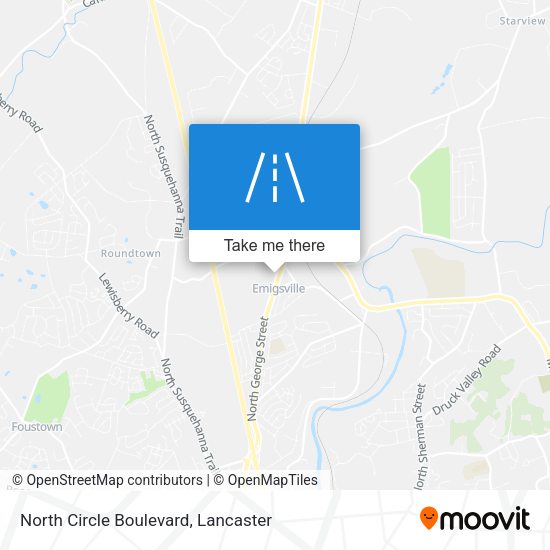 North Circle Boulevard map
