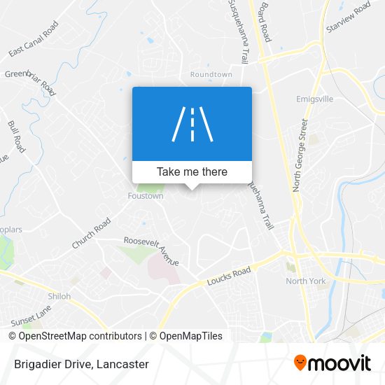 Brigadier Drive map