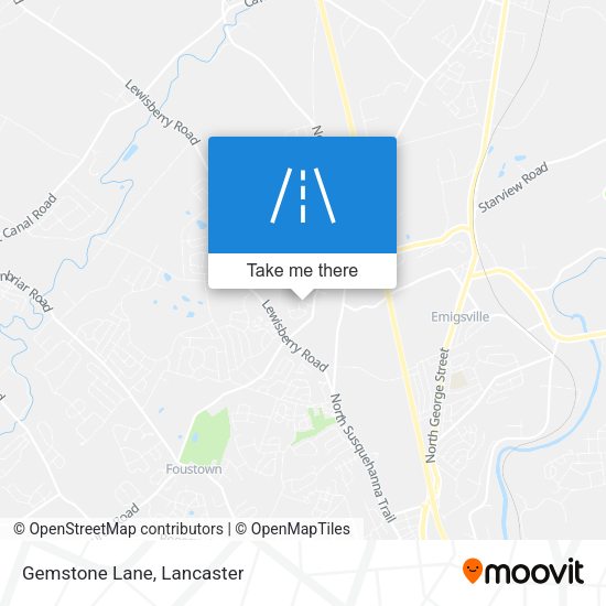 Mapa de Gemstone Lane