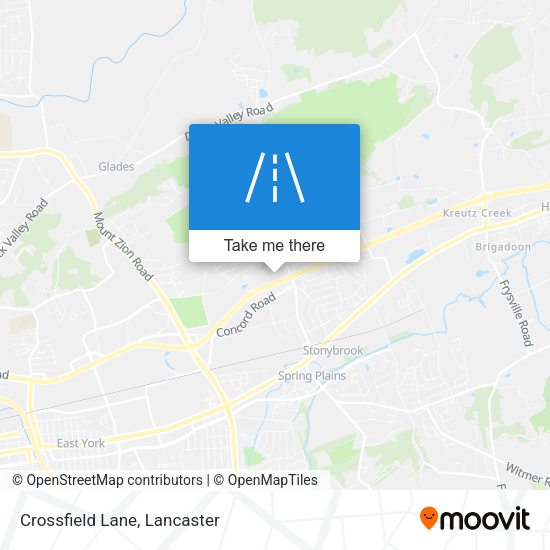 Crossfield Lane map