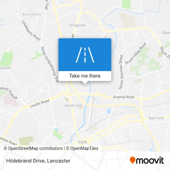 Hildebrand Drive map