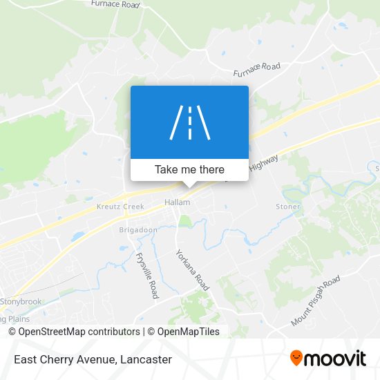 East Cherry Avenue map