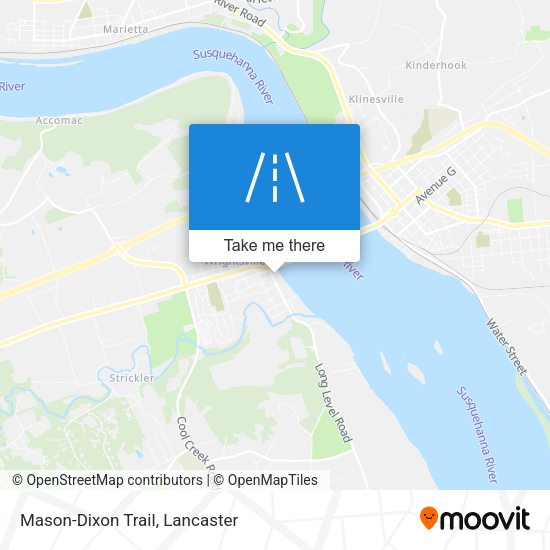 Mapa de Mason-Dixon Trail