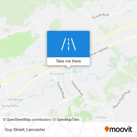 Guy Street map